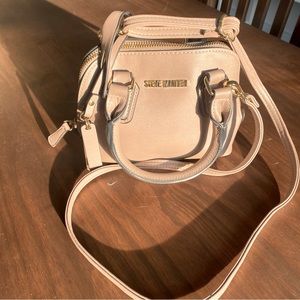 Steve Madden Bfaith Mini Crossbody Purse Tan and Gold Crossbody Bag